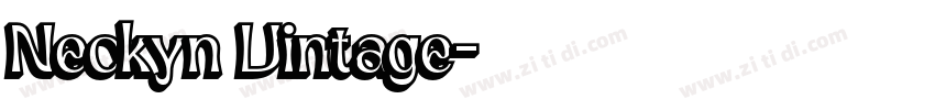 Neckyn Vintage字体转换